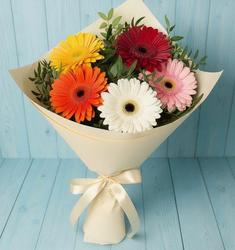 Букет цветов из: Герберы в Стальском