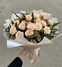 Букет Кремовые розы Латте в Стальском