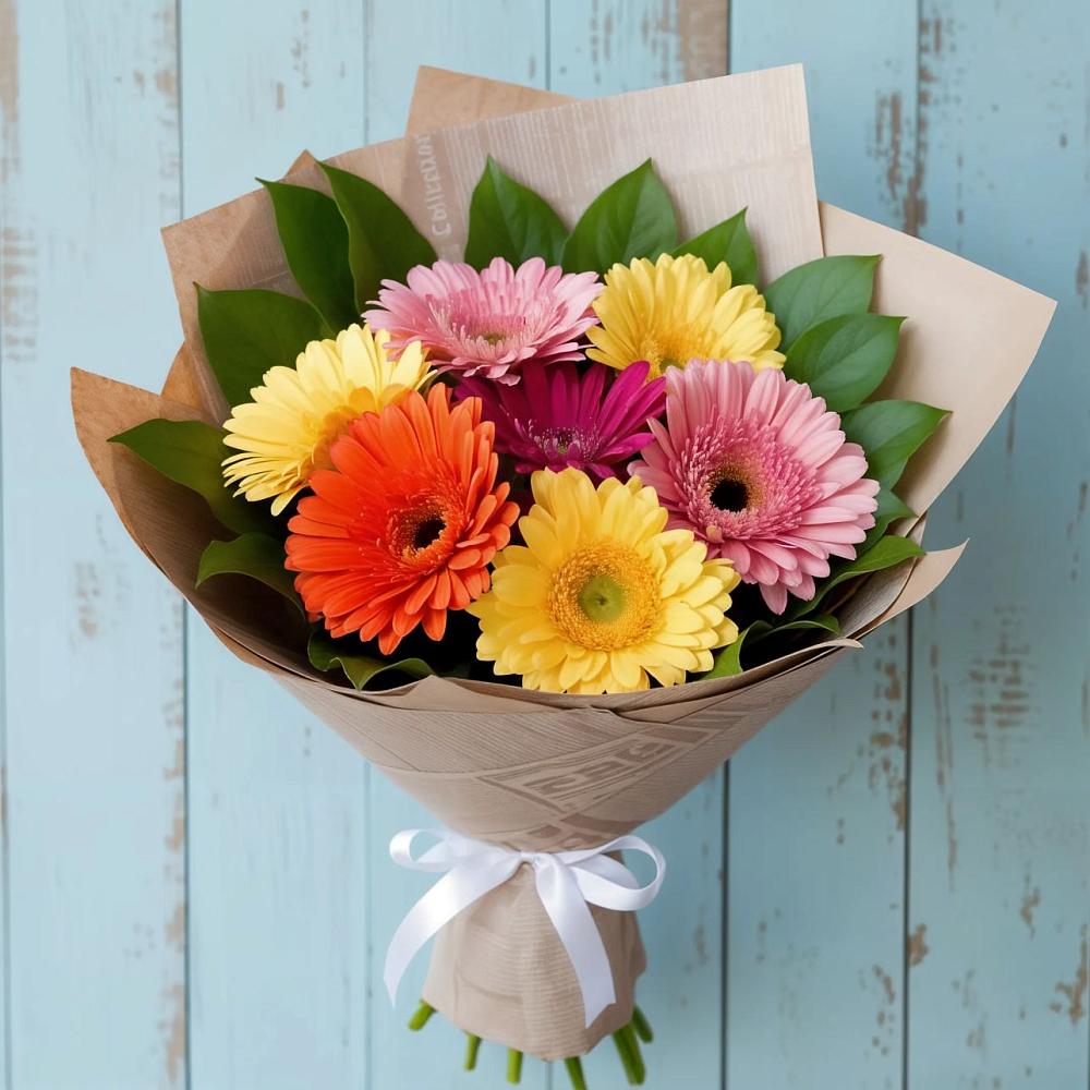Букет цветов из: Герберы в Стальском