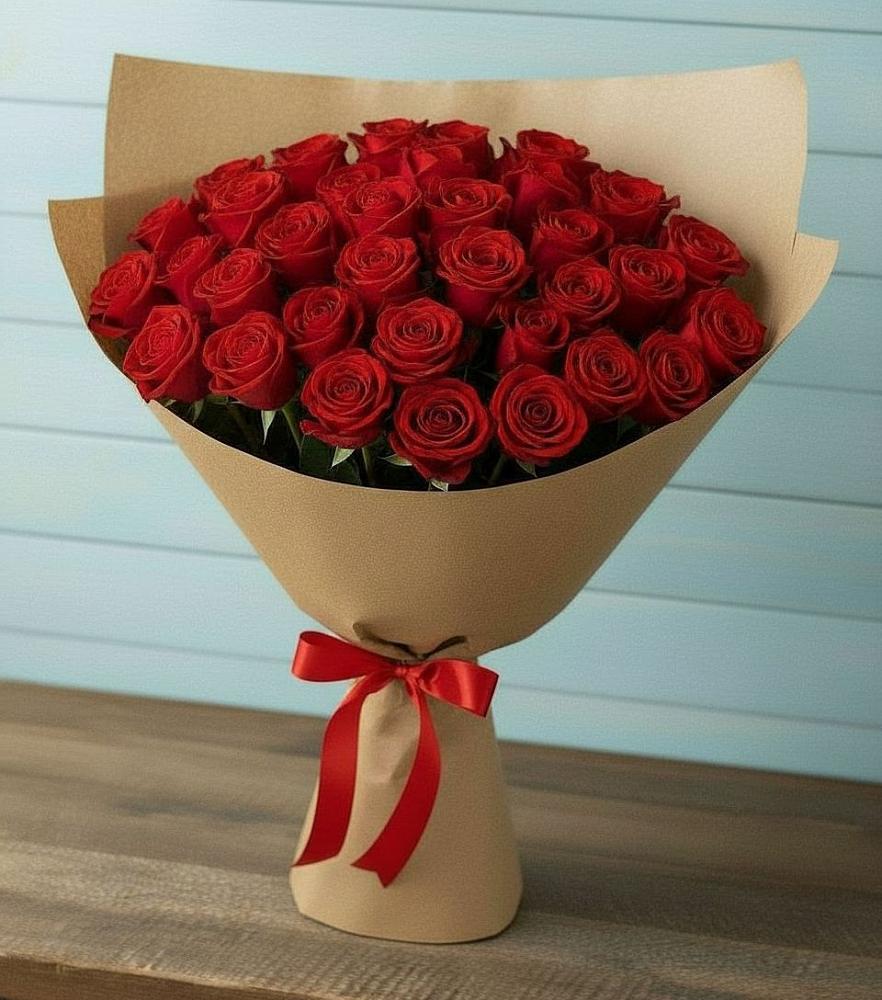Букет Красные розы Милано в Стальском