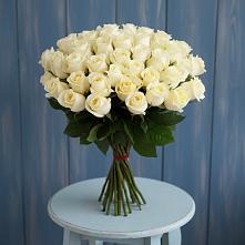 Букет 51 Белая роза Эдлесс Лав #REPLACE_PRED# Стальском