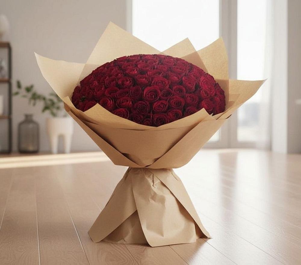 Букет 101 Красная роза в Стальском