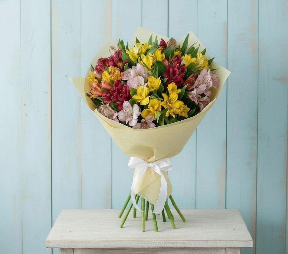 Букет цветов из: Альстромерии в Стальском
