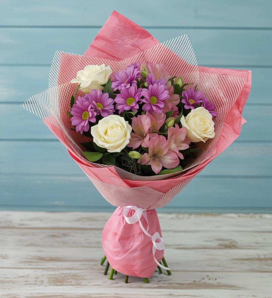 Букет цветов из: Герберы в Стальском