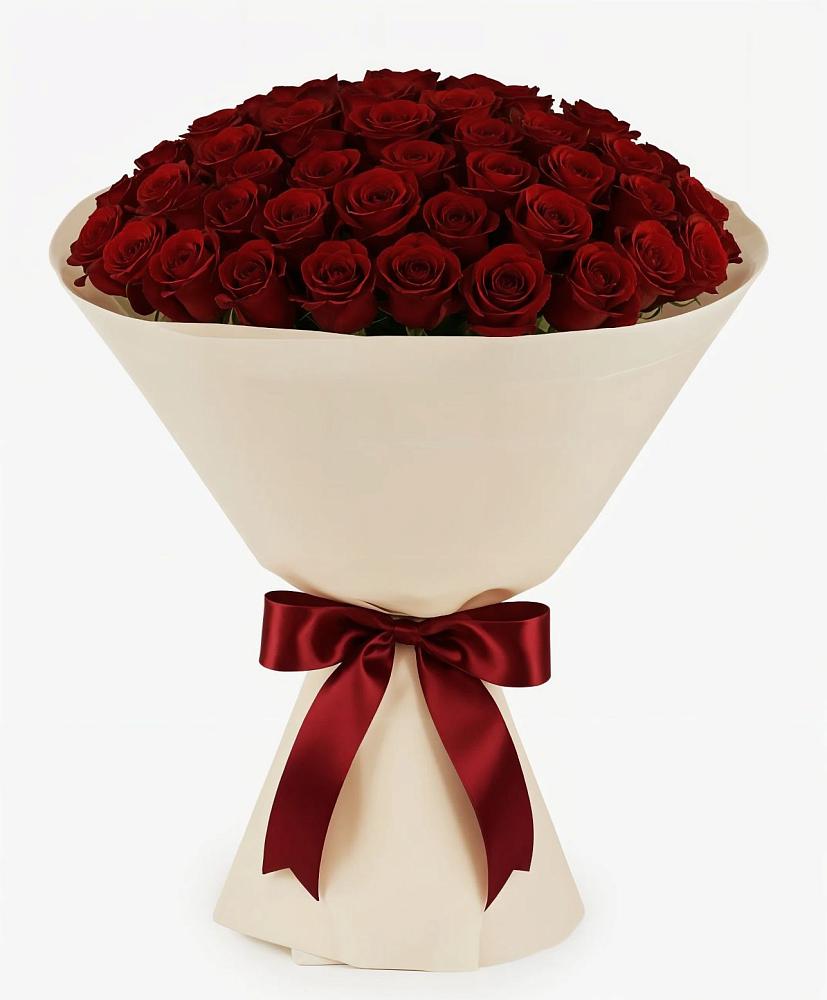 Букет 101 Бордовая роза Блэк Бакарра в Стальском