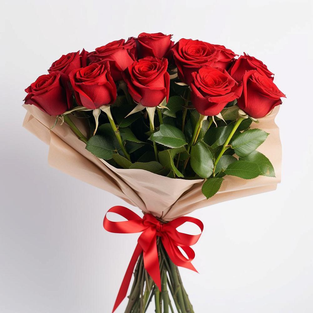 Букет 11 Красных роз Эдлесс Лав в Стальском